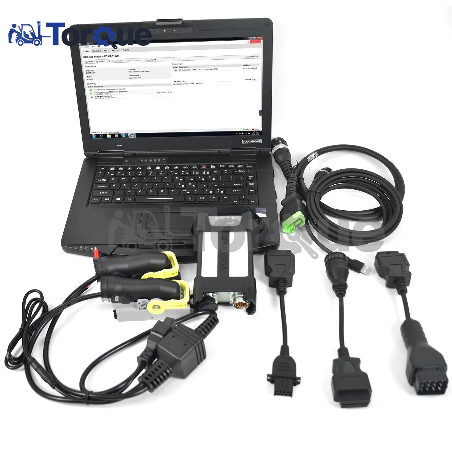 CF54 laptop For VOCOM2 88890400 for vocom II test ECU programming excavator for Renault UD Mack Diagnostic Tool