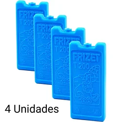 Accumulatore di ghiaccio da 4 pezzi per frigorifero portatile, confezione da 4 pezzi di congelatore a piastre blu, piastra di ghiaccio per borsa termica, 200ml 350ml e 500ml.