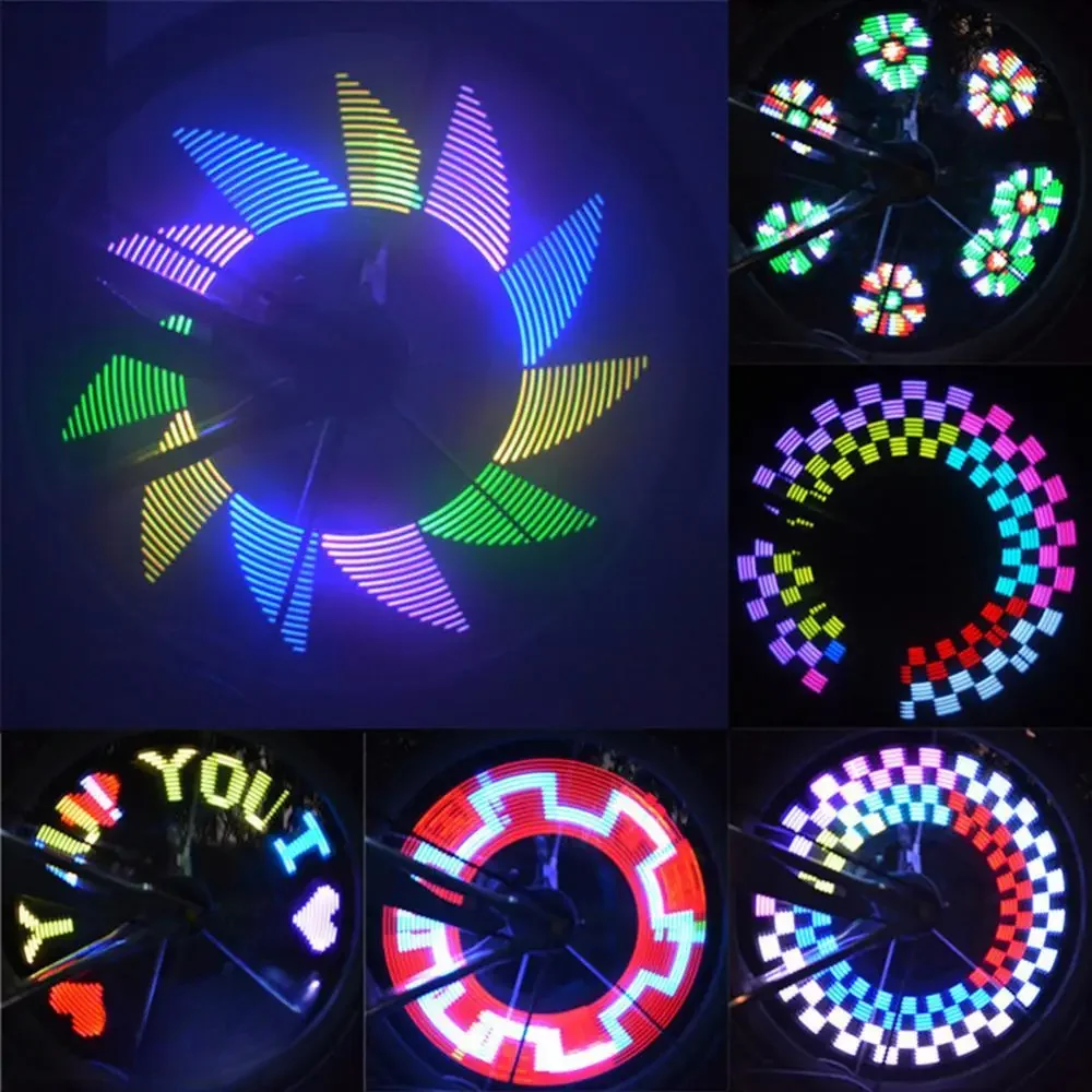 AliExpress UK 32LED DIY Bicycle Light Colorful Bike Wheel Spoke Light Cycling Tire Signal Lamp Bicycle Accessories