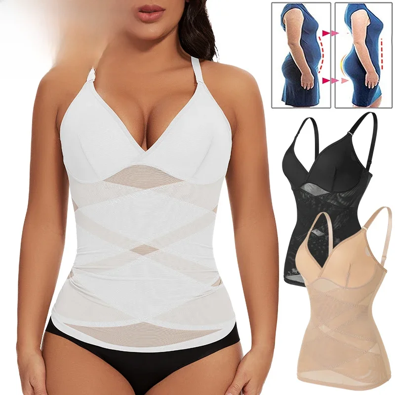 Missmollige Frauen in BH Shape wear Leibchen Bauch Kontrolle Body Shaper Abnehmen Unterwäsche