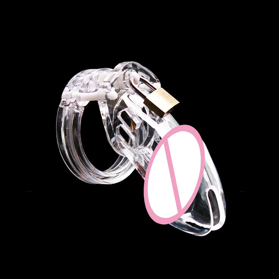 Male Chastity Cage Device Small/Standard Cock Cage with 5 Size Rings Brass Lock Locking Number Tags Erotic Urethral Men SexyToy