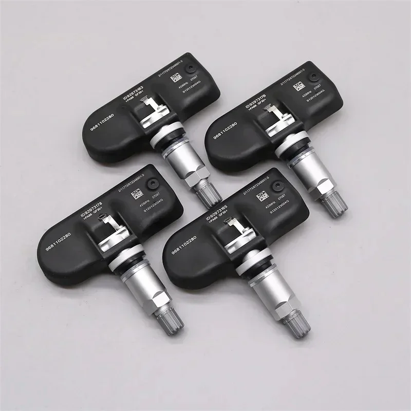 4 SZTUK 9681102280   Czujniki ciśnienia w oponach 433 MHZ do Peugeot 207 208 307 407 408 1007 2008 3008 do Citroen C4 C5 C6 C8 — zdjęcie 2