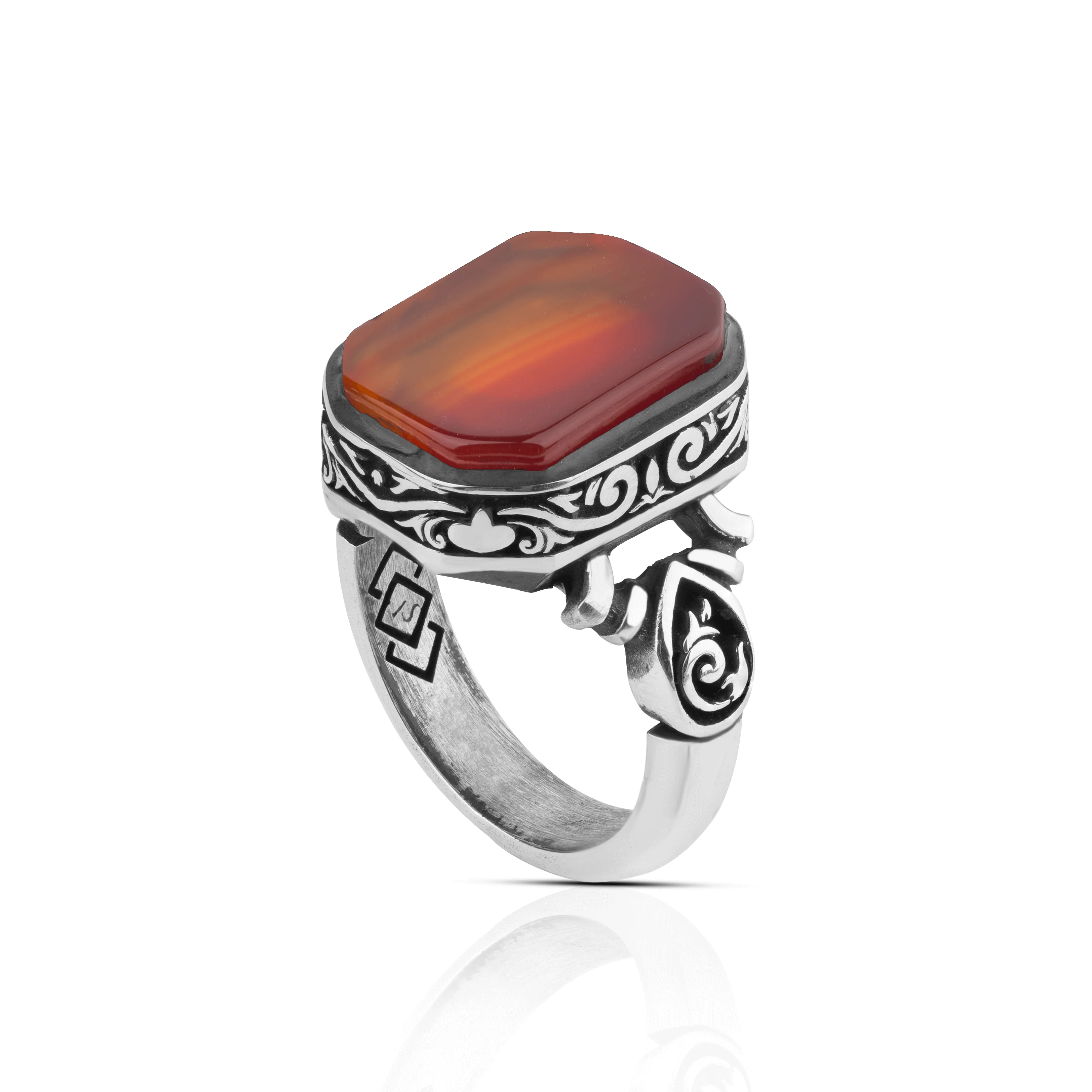 Silver ring  925 Agate stone ,, for men