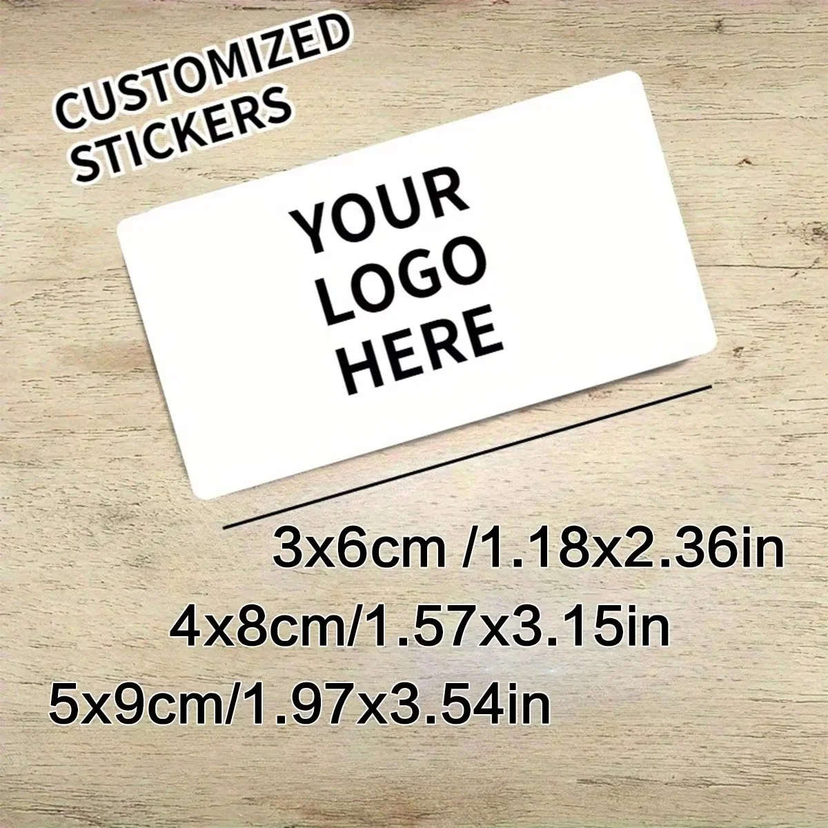 Autocollants rectangulaires personnalisés – Logos et images sur mesure – Étiquettes autocollantes – Idéaux pour les entreprises, les cadeaux et l'emballage