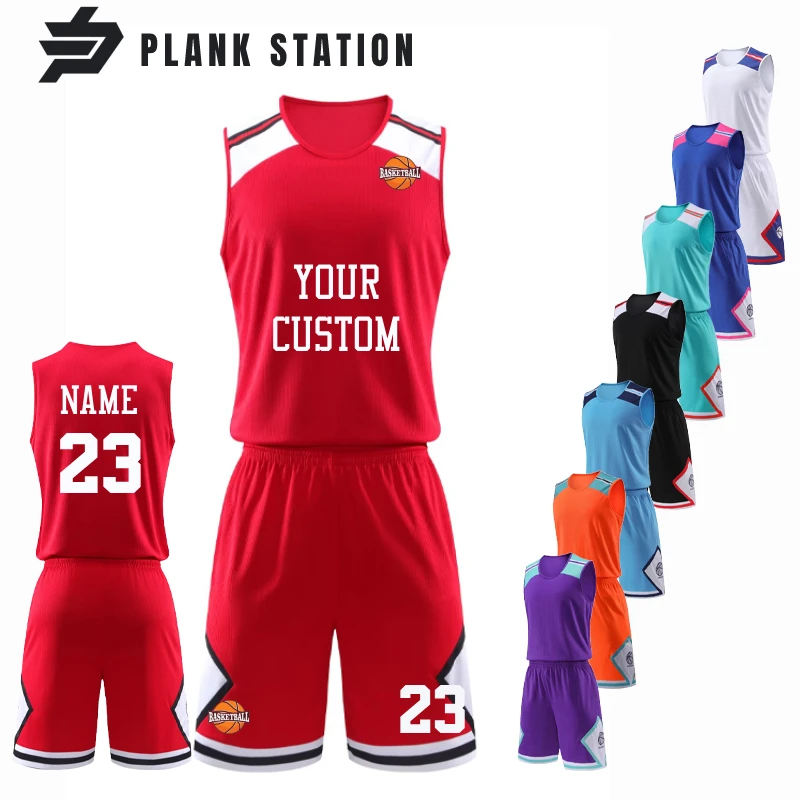 

Big Size Basketball Suits Men Boys Children Unisex Sportwear Customize Team Name Number Uniform Kids Set Shirt Shorts