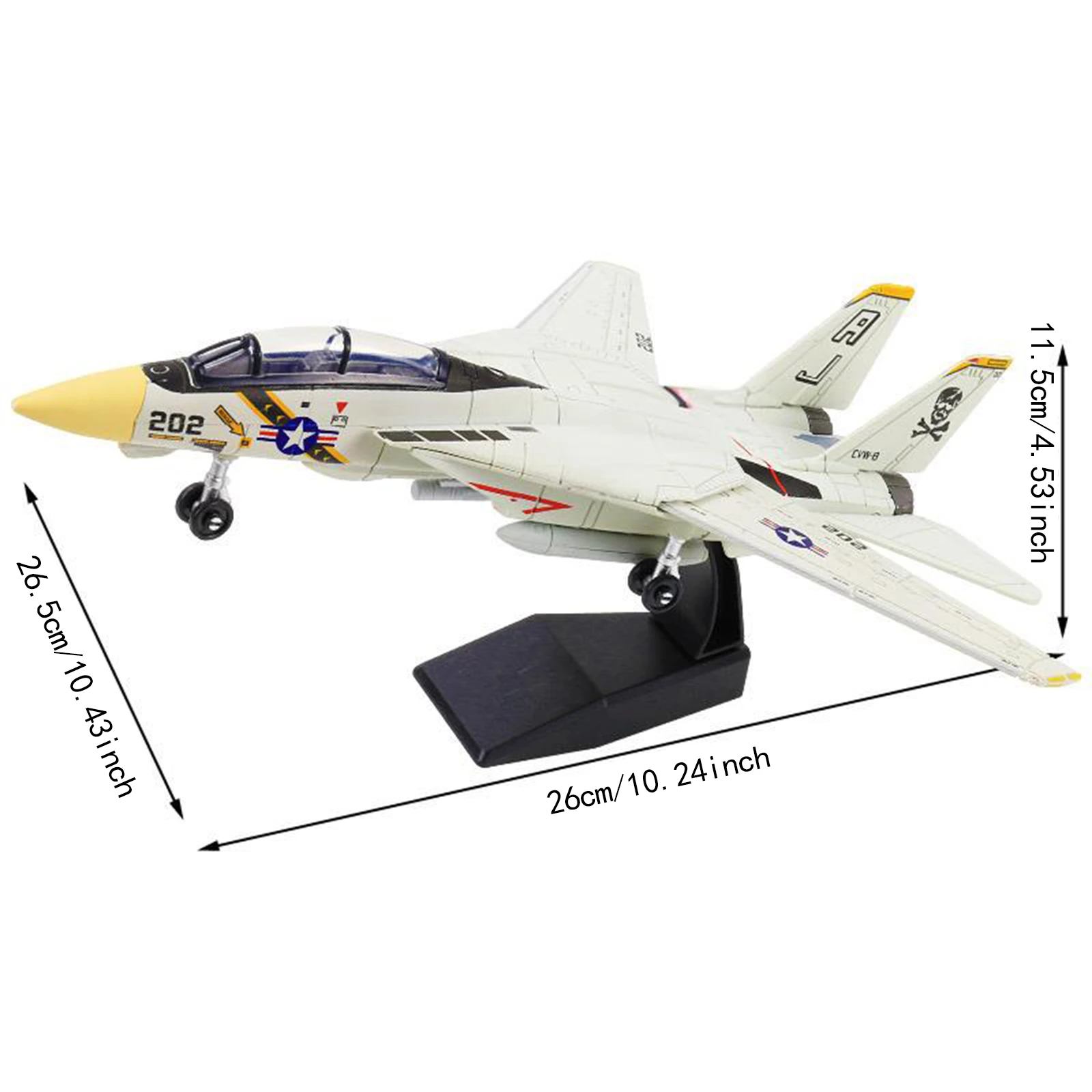 DIY F14 Straaljager J35 Vliegtuig Montage Blokken Lichtgewicht Vliegtuig Miniatuur Desktop Ornament Kinderen Speelgoed Verjaardagscadeautjes