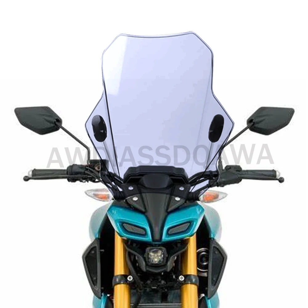 Universal Motorcycle Windscreen Windshield Covers Screen Smoke Lens Motorbikes Deflector For YAMAHA MT-15 MT15 MT 15 2020 - 2023