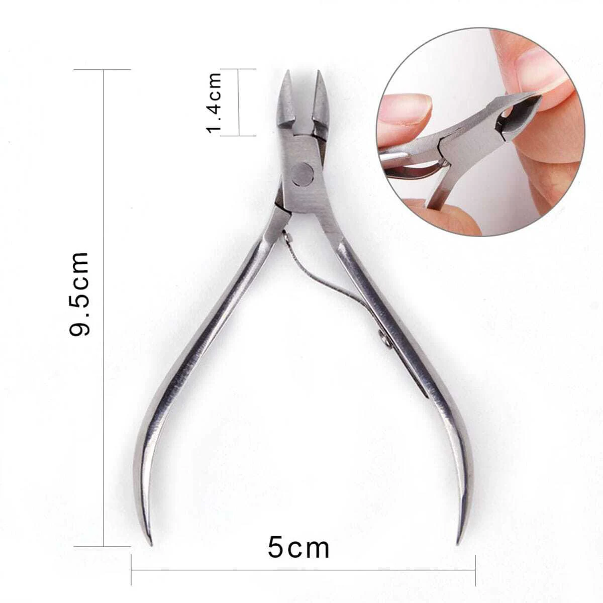 4 stks/set Professionele Rvs Nail Cutter Schaar Tangen Muti Functie Cuticle Pusher Remover Nail Care Manicure Kits