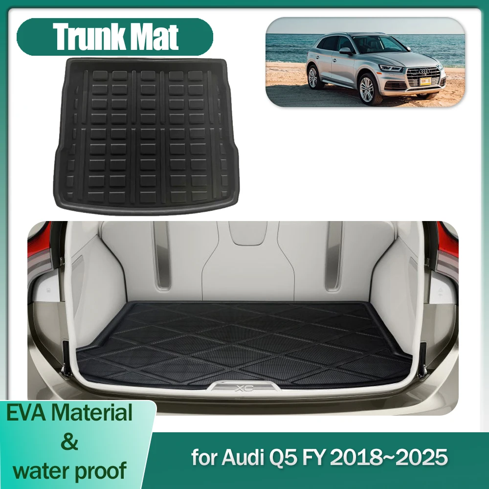 

Car Trunk Mat for Audi Q5 FY 2018~2025 2019 2020 2021 Luggage Boot Liner Cargo Floor Carpet Waterproof Cover Tray Pad Accessorie