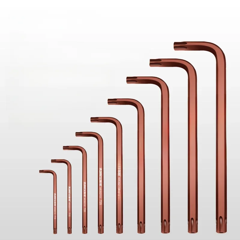 Torx Star Allen Wrench Double-Head Hex Spanner Long Arm Star Key  T10-T50 S2 Alloy Steel 1pc