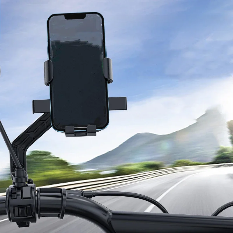 AliExpress Bike Phone Holder Motorcycle Handlebar Mobilephone Support Plastic Alloy 360 Rotation MTB Road