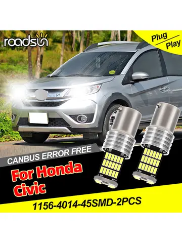 2 पीस होंडा सिविक 1992-1995 के लिए 1156/P21W LED रिवर्स लाइट बैक अप लैंप कैनबस एरोर फ्री जल्दी फैलने वाली गर्मी प्लग एंड प्ले 10 best sales नागरिक 1995 - №4