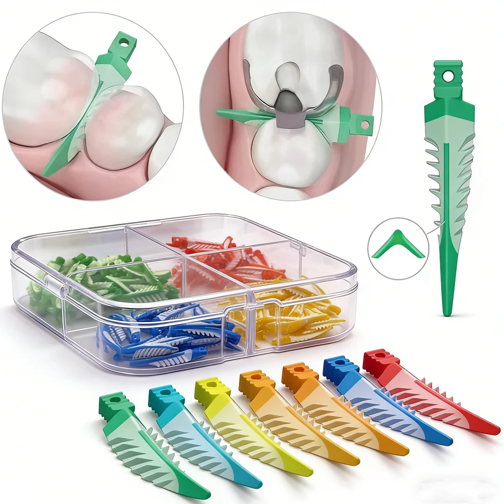 

Набор из 100 силиконовых межзубных клиньев для стоматологии, автоклавируемые, адаптивные матрицы для композитных реставраций, для изоляции проксимальных контактов