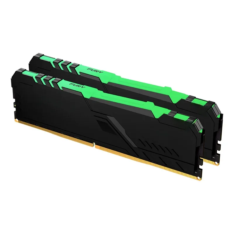 Kingston-Placa-mãe RAM DDR4 FURY Beast, RGB, 8GB, 16GB, 32GB, 3200MHz, 3600MHz, Desktop, AMD, Intel,