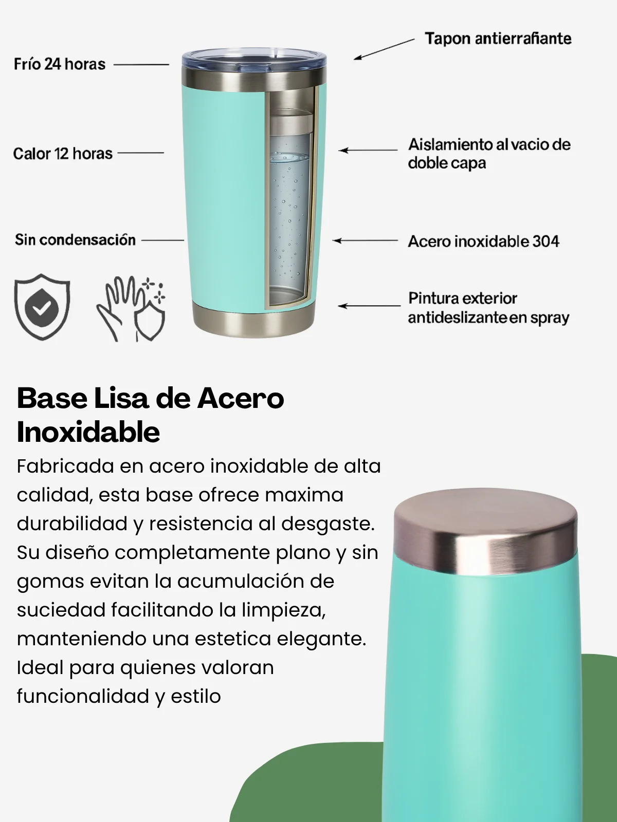 ترمس Pya-7 سعة 600 مل من الفولاذ المقاوم للصدأ متوفر بـ 8 ألوان حديثة، مع غطاء محكم ومضاد للانسكاب وجدار حراري مزدوج، يبقي مشروباتك ساخنة حتى 8 ساعات وباردة حتى 12 ساعة #4