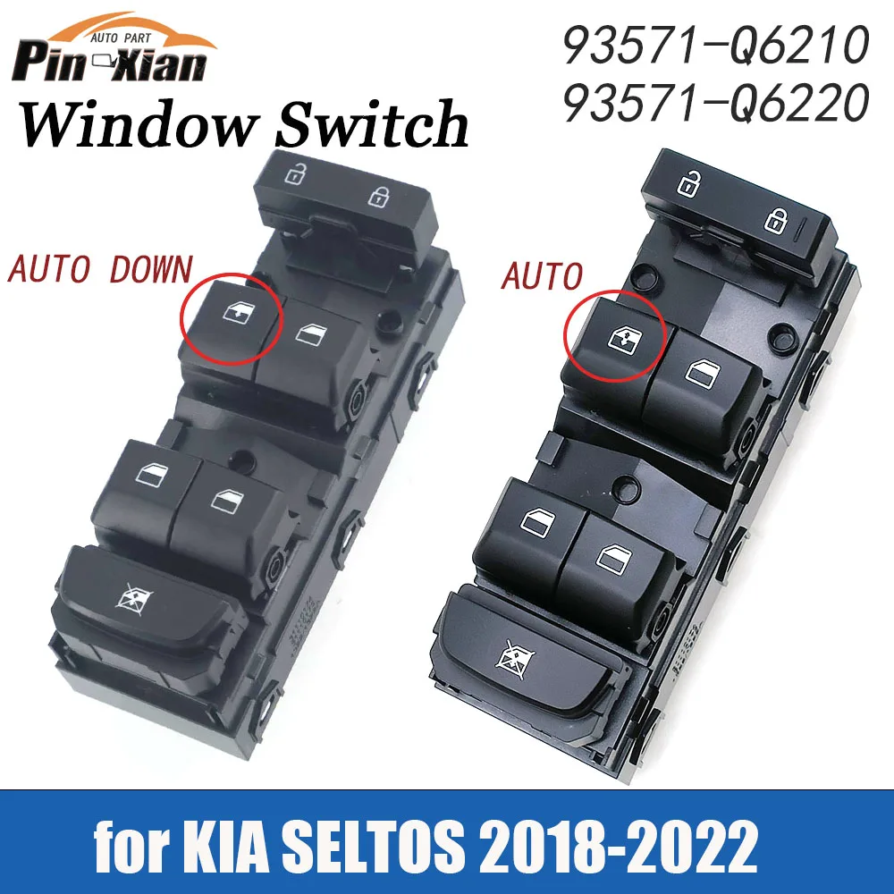 93571-Q6210 93571-Q6220 Window Glass Lift Control Button Car Door Closers For KIA SELTOS 2018-2022 Window Control Switch