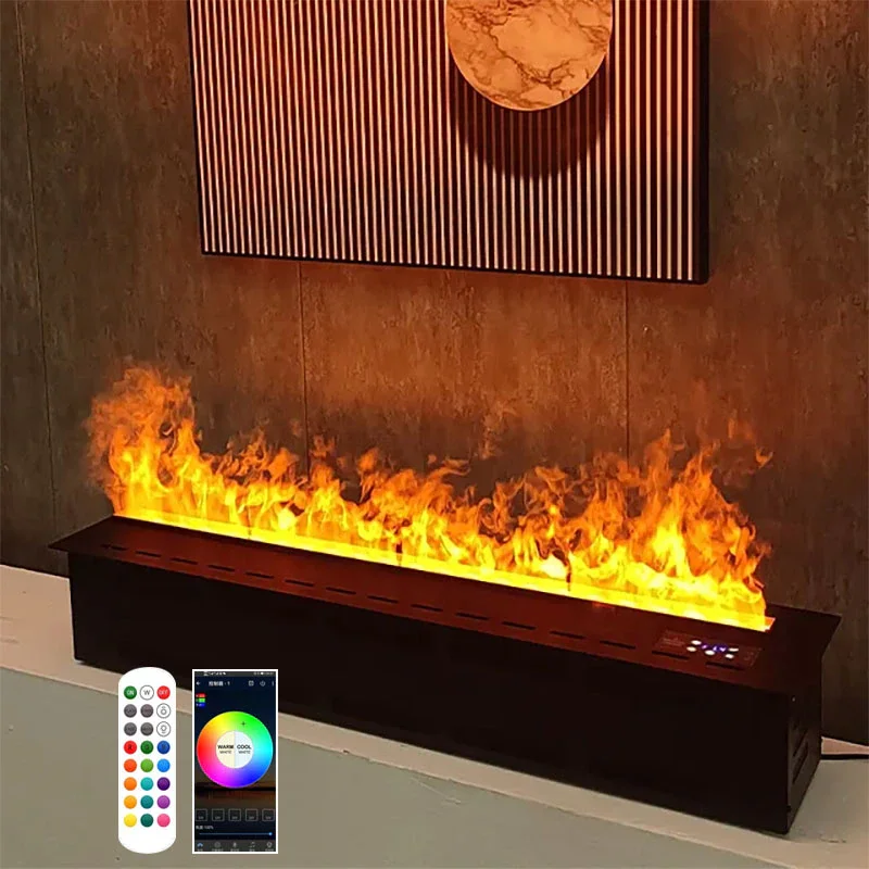 Modern atomizing fireplaces Home decor living room humidification simulated flame fireplace core embedded electric fireplace