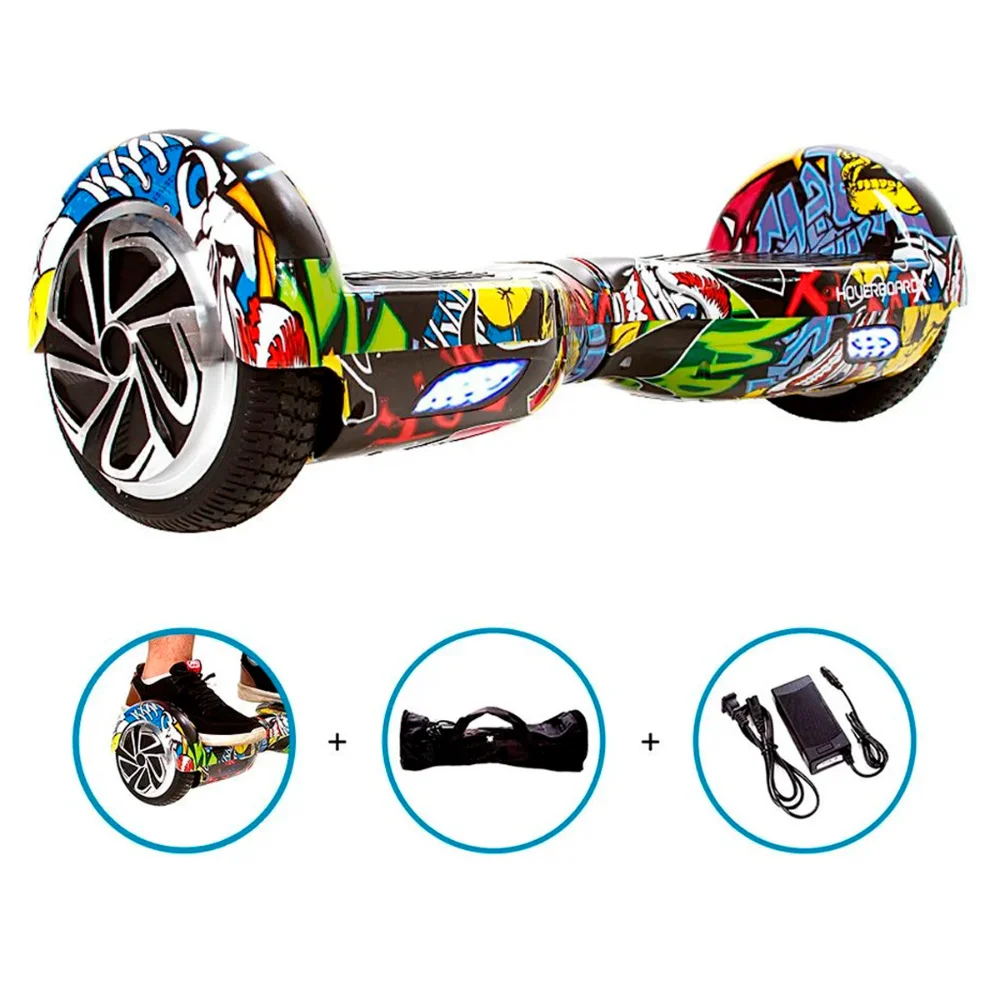 Hoverboard Skate Elétrico 6.5 Led Bluetooth Hip Hop Brinovar