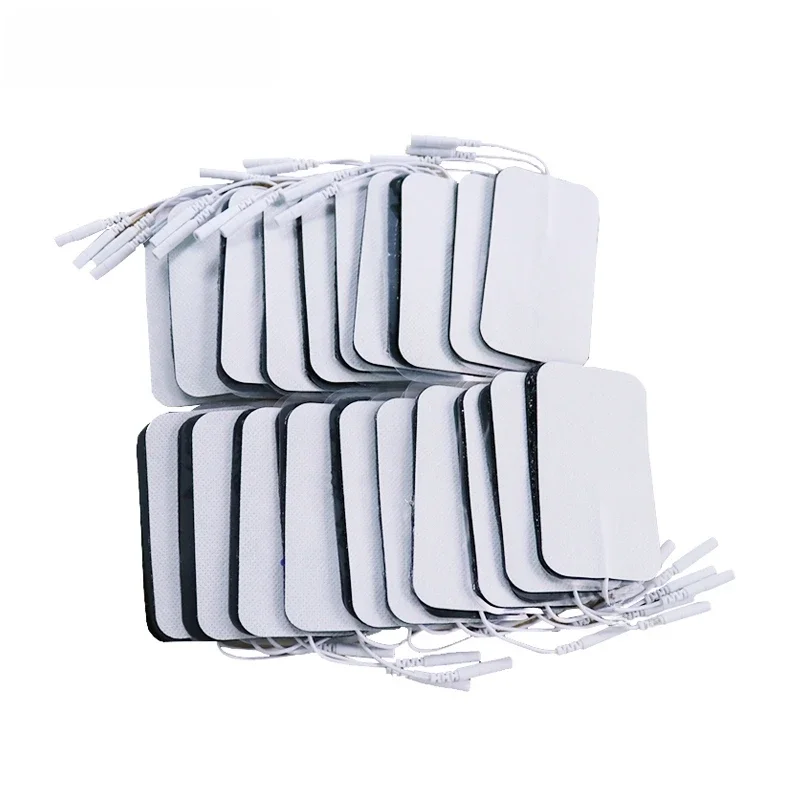20/50 sztuk/9x 5cm/2mm wtyczka wielokrotnego użytku dziesiątki elektrody Pad dla Pulse cyfrowy terapia akupunkturą masażer/elektryczny stymulator mięśni — zdjęcie 2