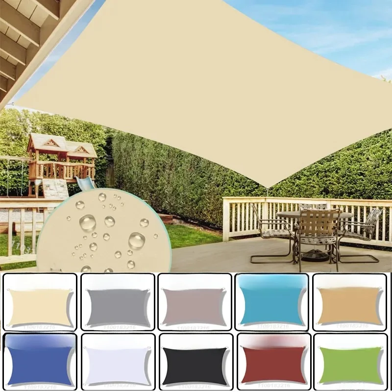 11-kleuren zonneschermen, waterdichte zonneschermzeilen, tuinzonneschermen, terrassen, canvas zonneschermen in de auto, rechthoekige zwembads - afbeelding 2