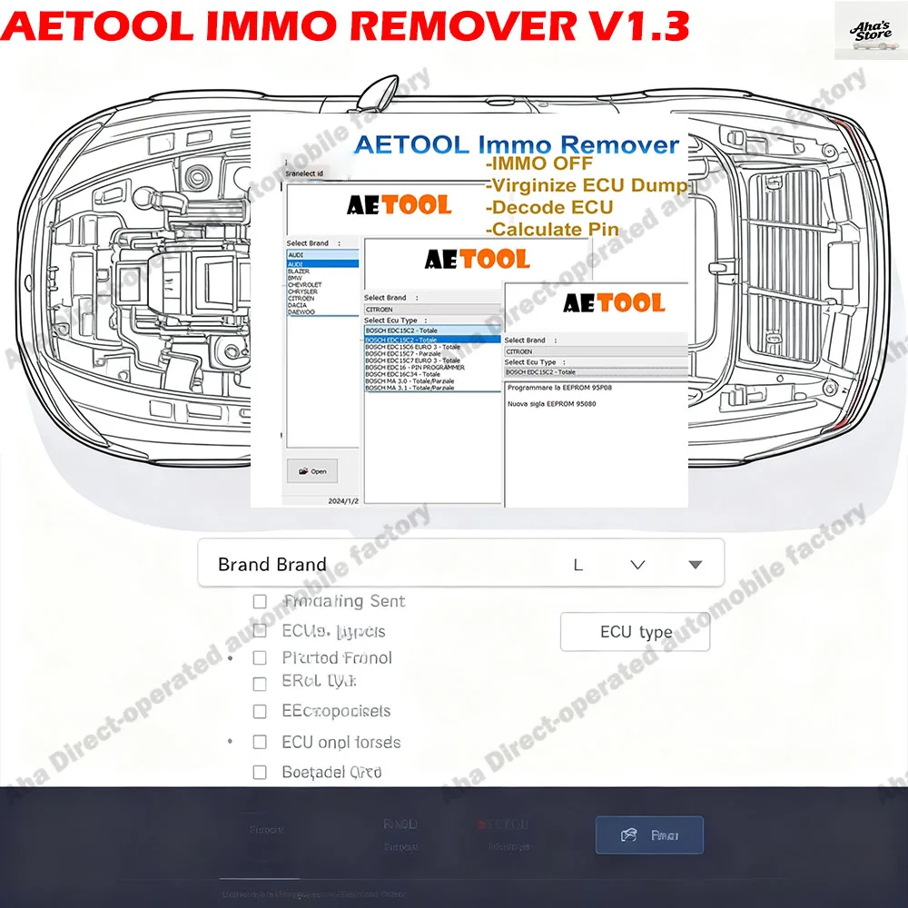 

Newest AETOOL IMMO REMOVER V1.3 obd2 scanner ECU decoding Immo Eeprom Off ECU Dump Decode ECU Calculate PIN Virgin/IMMO Remover