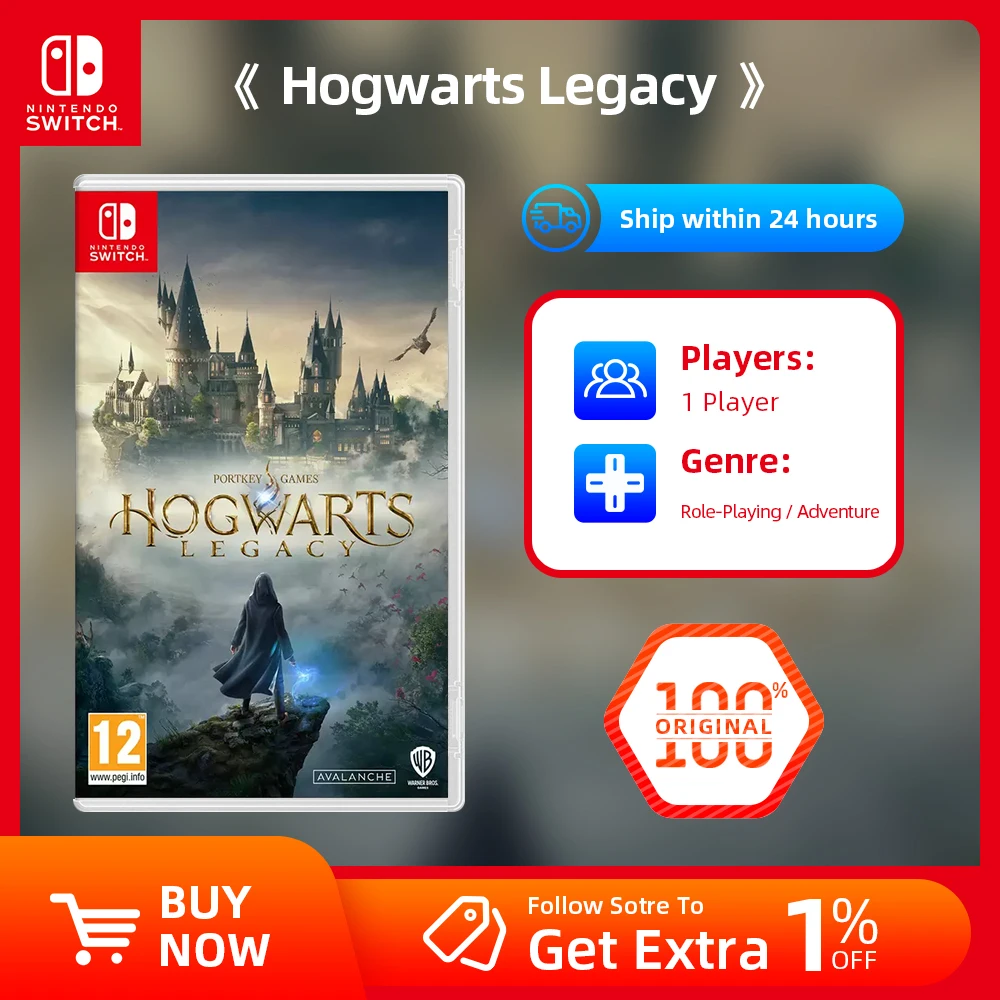 Hogwarts Legacy - European version - Nintendo Switch Game Deals - Games Physical Cartridge Support TV Tabletop Handheld Mode