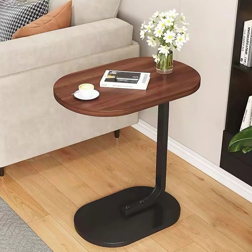 طاولة جانبية بيضاوية لغرفة المعيشة، حامل سرير شوبا، طاولة شاي، سرير متحرك داخلي، مساعد للتفاوض