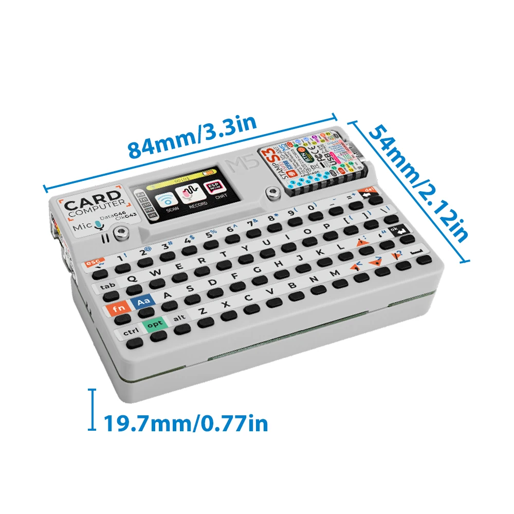 M5Stack Official Cardputer 1.14 Inch Screen Portable Computer M5StampS3 Development Board 56 Key Keyboard Card Microcontroller