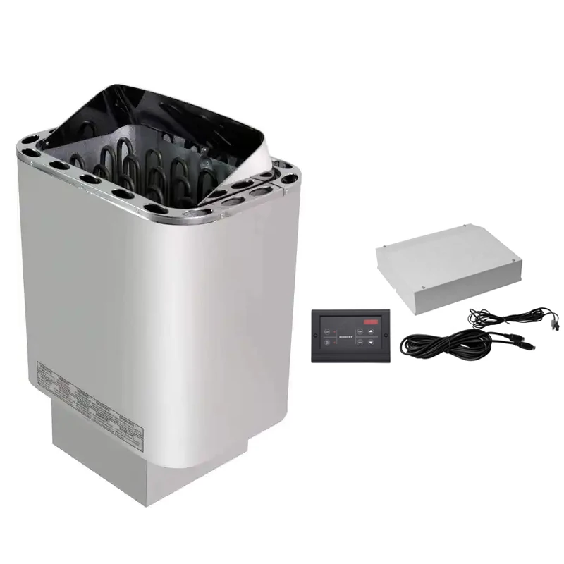 Imagem -03 - Mini Sauna Aquecedor Elétrico com Tela de Toque Digital Controlador Diooist Fogão a Vapor Seco Aço Inoxidável 4.5kw