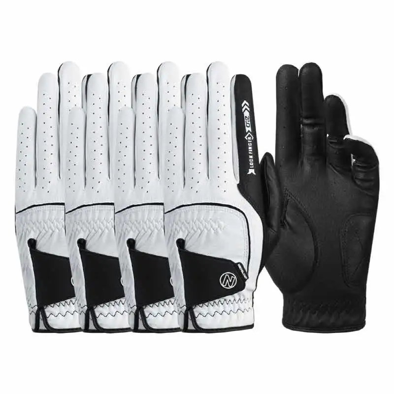 NEOGLOVE v2.0 Black HAPPY Men’s Golf Gloves Double Quit Dam Set of 4