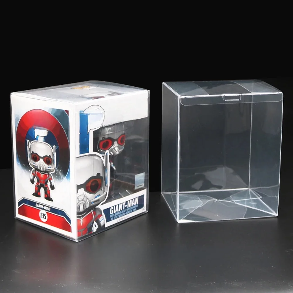 Couverture en plastique PET transparente de haute qualité de 6/4 pouces pour boîte de rangement transparente pour collection Funko Pop