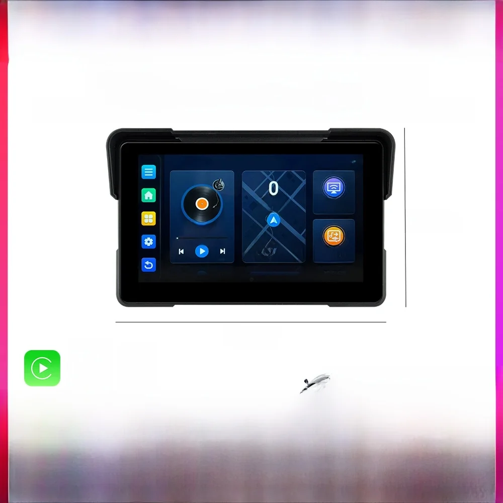 EKIY 7.0 "Draadloze CarPlay Moto Android Auto Android 13.0 Draagbare Digitale Motorfiets Dashboard GPS Navigatie Scherm - afbeelding 2