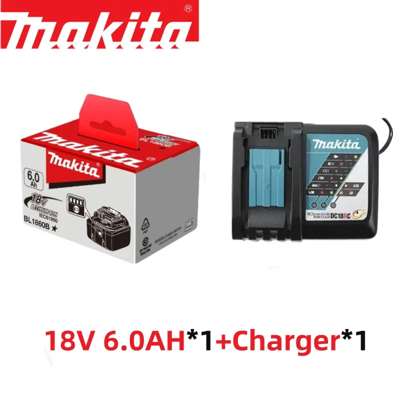 100% Original 18V Makita 6Ah Makita Akku BL1840 BL1830B BL1850B BL1850 BL1860 BL1815 Ersatz-Lithium-Akku