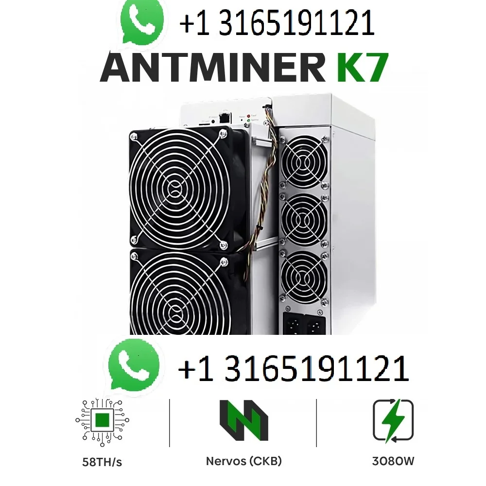 

S. ORIGINAL NEW BUY 4 GET 2 FREE Bitmain Antminer k7 (63.5Th) FREE SHIPPING