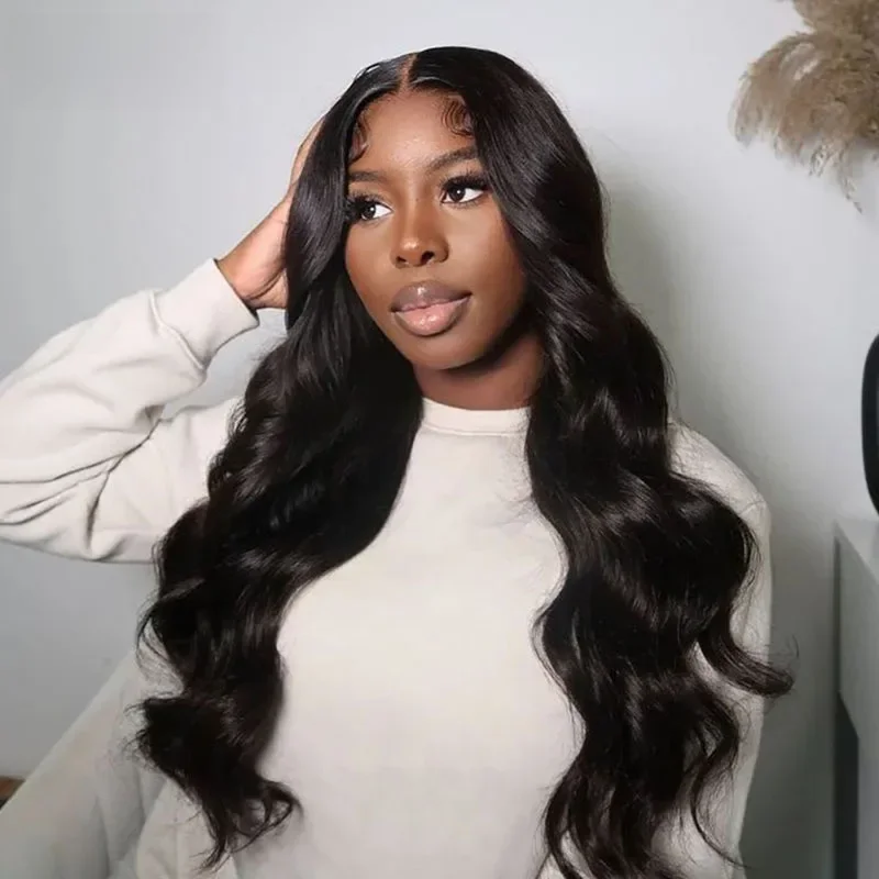 Isee Hair Wear Go Transparant Body Wave Lace Front Pruik Voorgebleekte Knopen Lijmloze Pruiken Menselijk Haar Pruik Voorgesneden Pretokkeld - afbeelding 2
