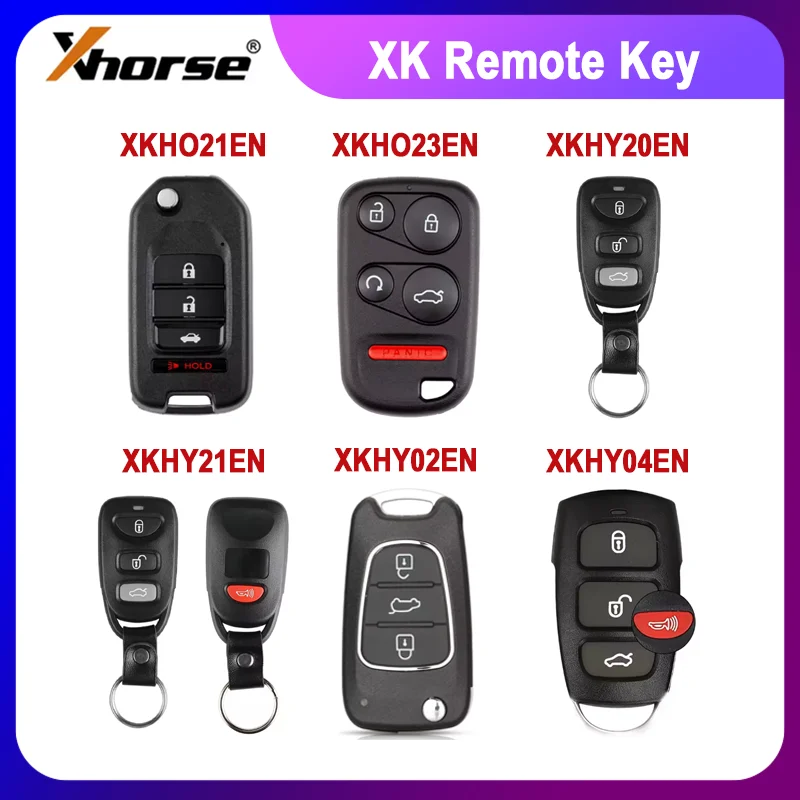 

1/2/5PCS Xhorse XKHO21EN XKHO23EN XKHY20EN XKHY21EN XKHY02EN XKHY04EN Wire Universal Remote Key with Xhorse VVDI Key tool
