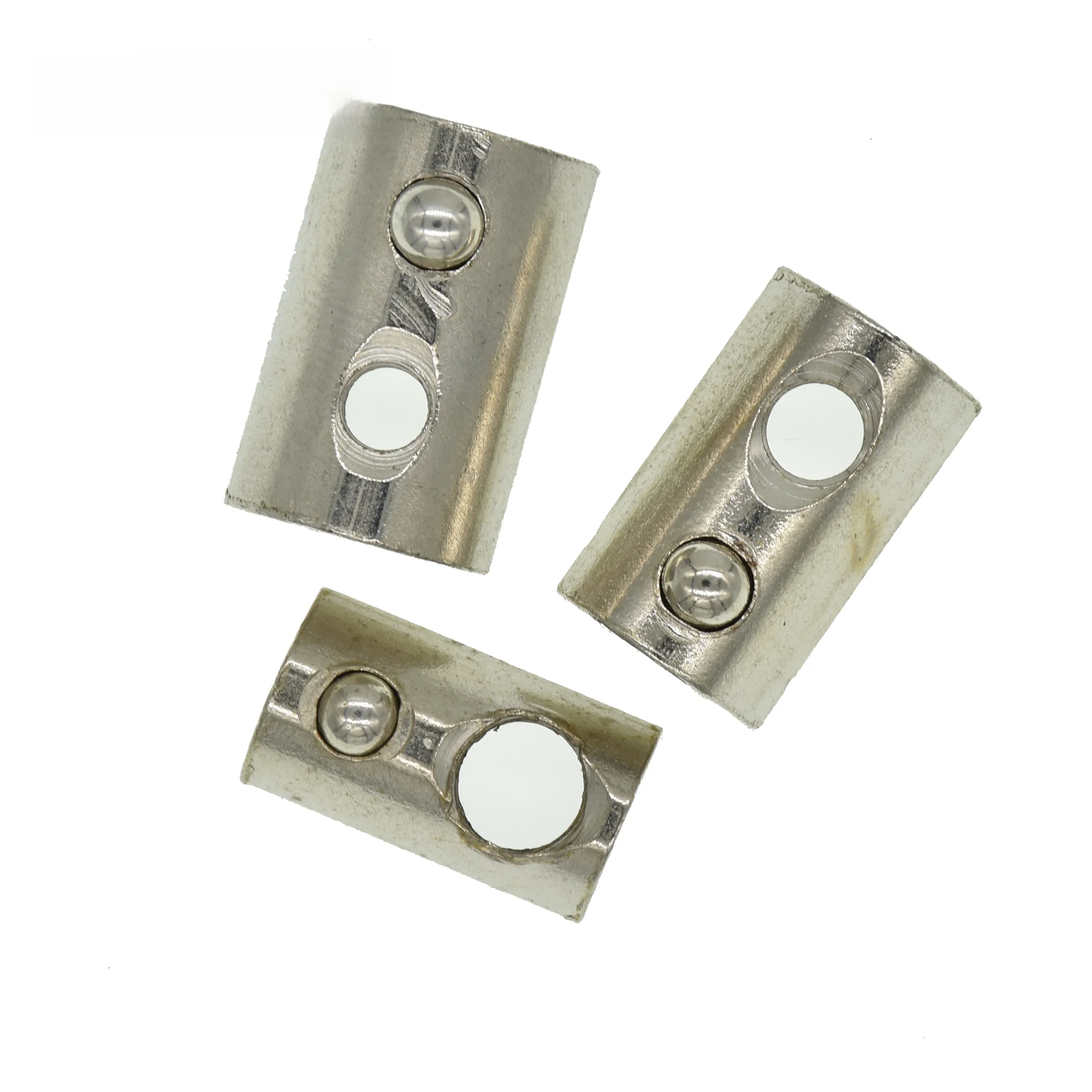 100/50/20 sztuk pół okrągły elastyczność Roll-w T wiosna nakrętki M3 M4 M5 M6 M8 dla 2020 3030 4040 454 profile aluminiowe rowek — zdjęcie 2
