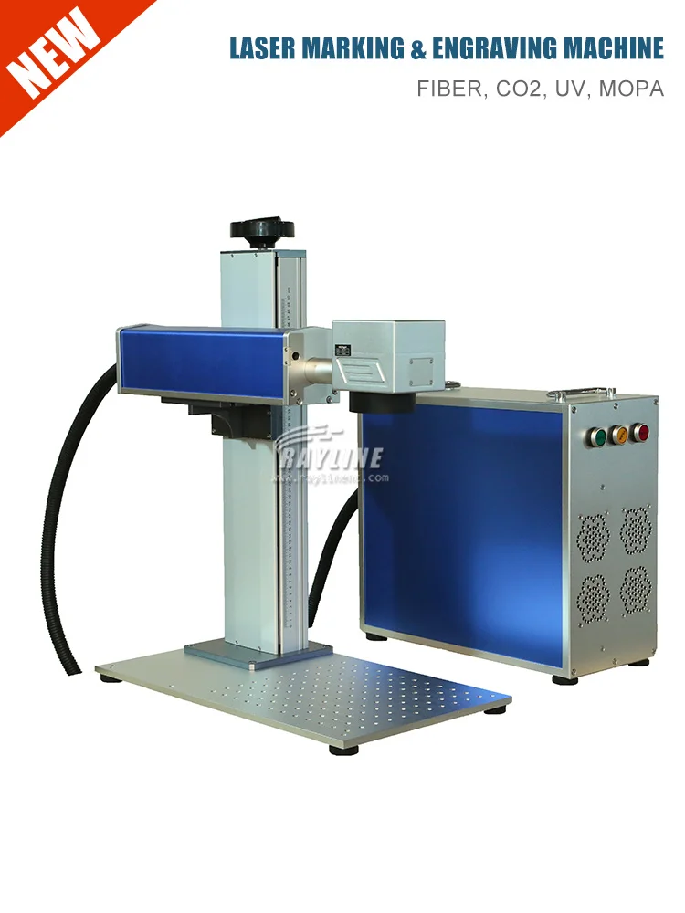 آلة الوسم بليزر الألياف JPT الملونة 80 وات Mopa M7 في بيع مصنع ليزر CN