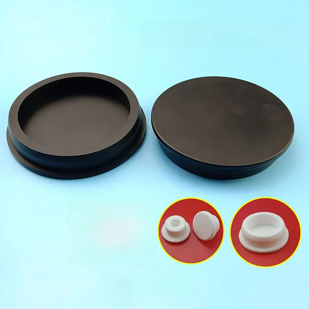 Silikonowe zaślepki do otworów, zatyczki do rur, wkładki do rur, zabezpieczenia przed kurzem, białe i czarne, rozmiar A=6.8mm~201.5mm opcjonalnie — zdjęcie 2