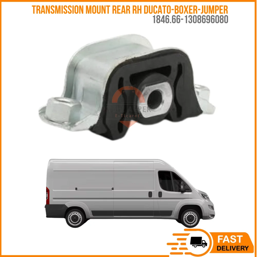 

FOR TRANSMISSION MOUNT REAR RH DUCATO-BOXER-JUMPER 94- (ALL ENGINE TYPES) OEM 1846.66-1308696080 SUPER QUALITY HIGH SATISFACTI