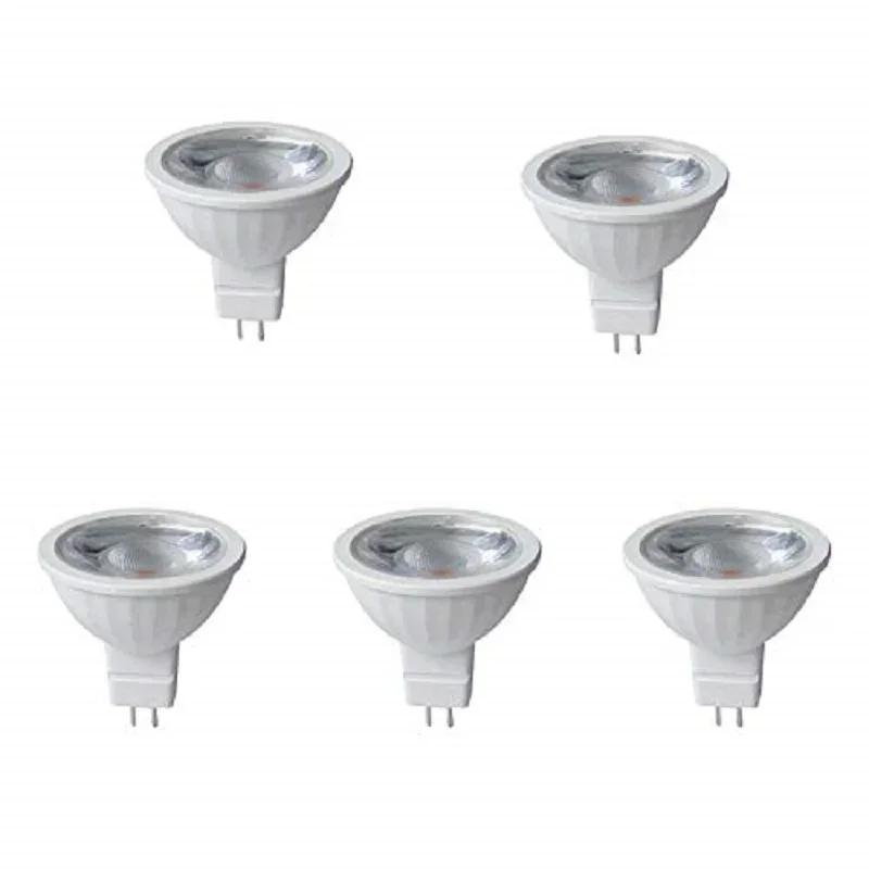 Bombilla led gu5.3 12v 7w 3000k 5 (pacote)