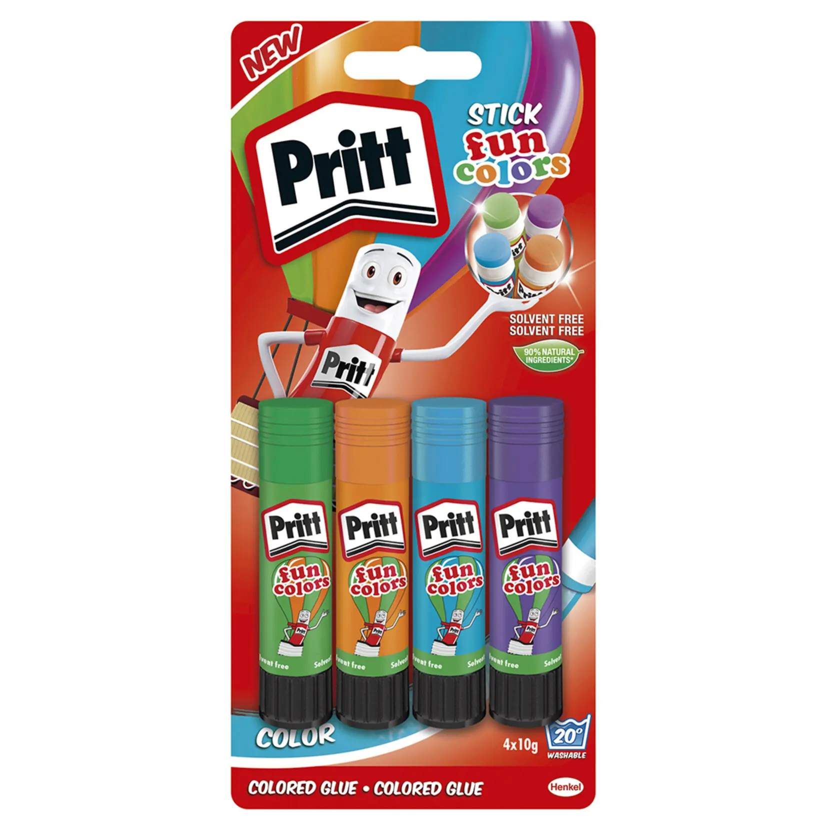 

Pritt Fun Colors Stick 4x10 G Pritt Fun Colors Stick 4x10 G Easy To Use As Paint Practical Drawing In Your Office