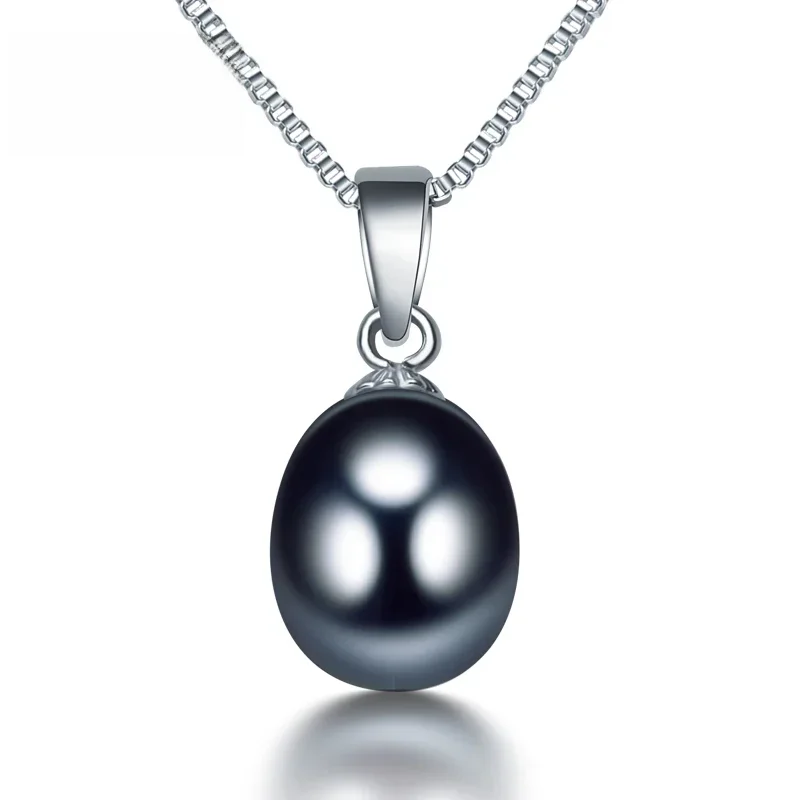Dainashi naturalna perła słodkowodna naszyjnik naszyjnik kobiety proste moda 925Sterling Silver wysoka biżuteria prezent dla matki gorąca sprzedaż — zdjęcie 2