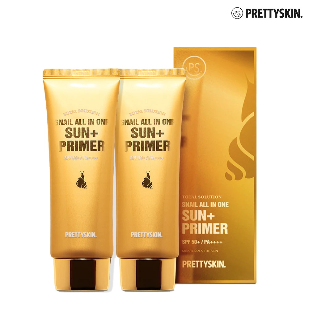 PrettySkin Total Solution Snail All In One Sun Plus Primer 70ml 2p