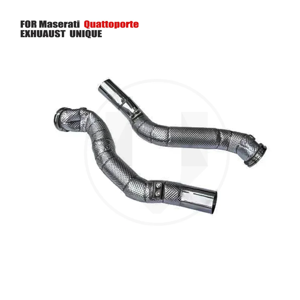 

UNIQUE Exhaust Manifold Downpipe for Maserati GranTurismo S Car Accessories With Catalytic converter Header Without cat pipe