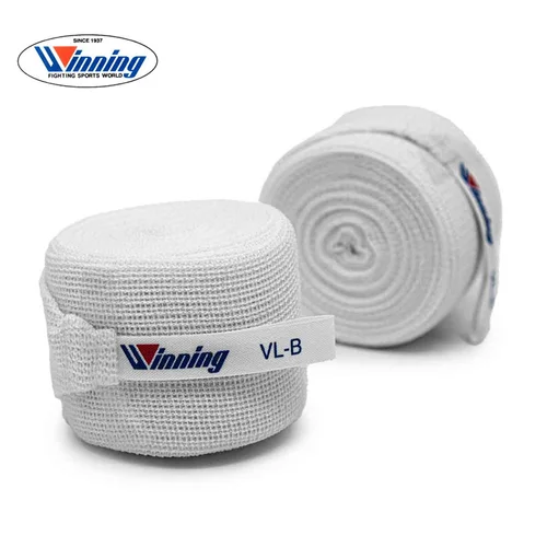 Winning-vendaje de entrenamiento blanco elástico, VL-B de boxeo, 4,5 M, 100% rayón, envolturas transpirables para manos, Original, importado de Japón