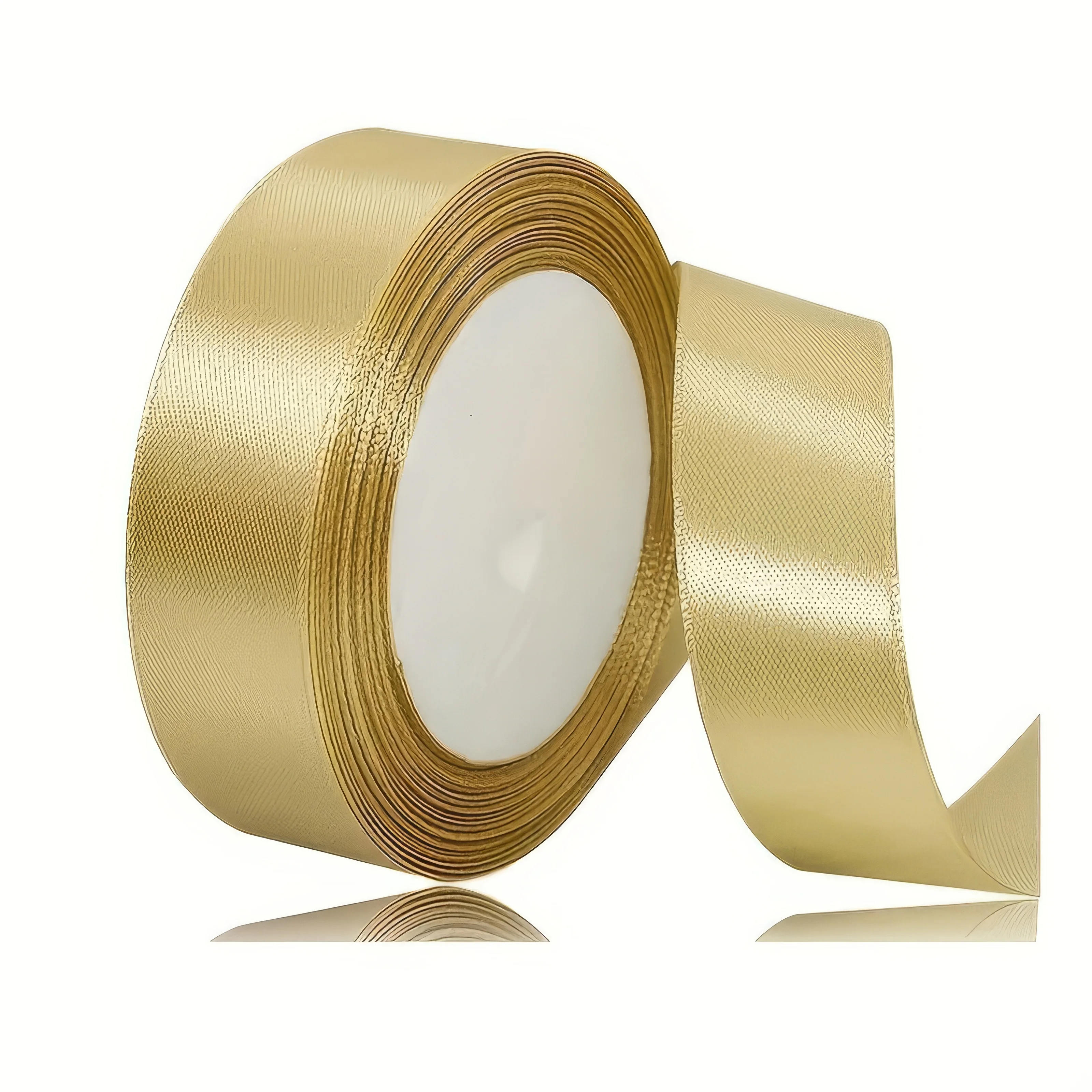 Elegant Gold Satin Ribbon: Decorative & Versatile Ribbon Perfect for Gift Wrapping, Crafts and Decor.