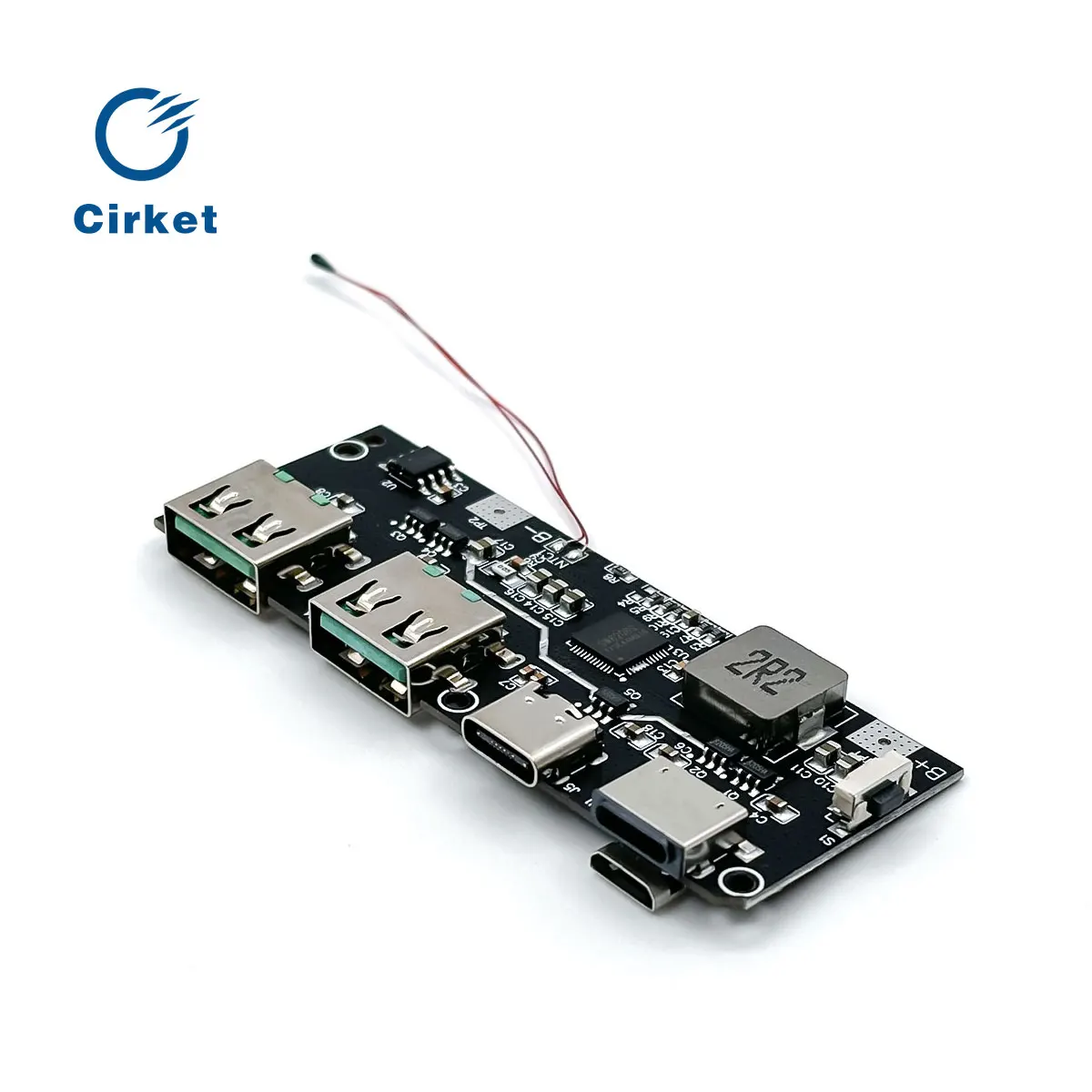 

Cirket 22.5W Power Bank 5-port Bidirectional Fast Charging Mobile Power Module Circuit Board DIY Motherboard Kit QC4+PD3.0