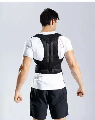 Unisex Posture Corrector Invisible Back Brace Breathable Polyester Cross-Strap Posture Support Aid for Men Women