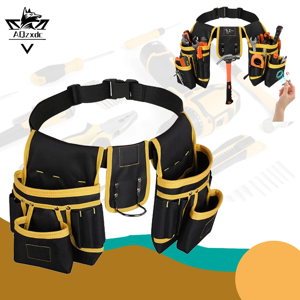 

Tactical Tool Belt Multi-Function Repair Tool Pouch With Adjustable Tool Waist Bag With Screw Magnetic for Craftsmen Carpenters